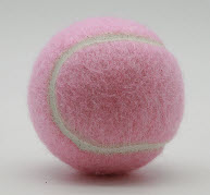 pink tennis ball