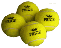 Tennis balls, made in England