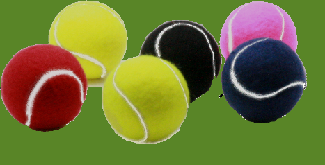 GLOW IN THE DARK TENNIS BALLS