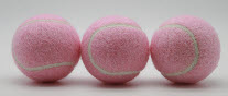 pink tennis balls