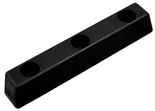 12" Rubber block for boat trailer buffer. JP12 . UK made.