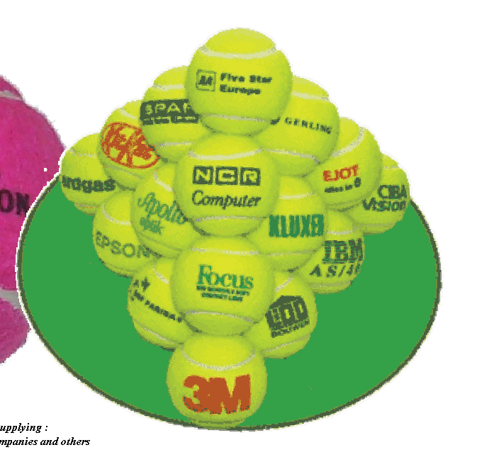 personalised tennis balls  for companies  promotions