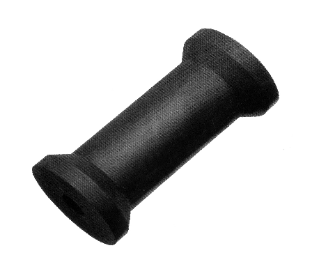 5" Rubber Keel Roller JP3S flanged or loading and unloading guidance UK Made