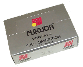 Fukuda, squash balls made by Price of Bath