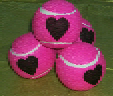 Tennis balls personalized for presents