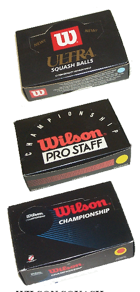 Wilson Ultra squash balls,made by J Price