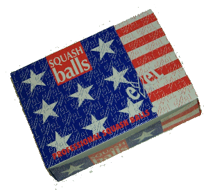 Exel, squash balls,made by J Price