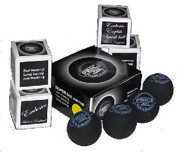  squash balls, QUALITY BALLS made in Britain 