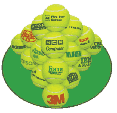 Personalised- Tennis Balls -branded-printed,with company names