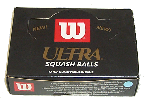 Wilson Ultra squash balls,made by J Price