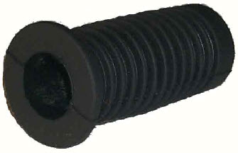 rubber handgrip,flanged to stop hand slipping