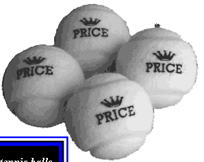 WHITE  tennis  balls made by Price of Bath