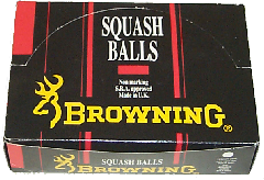 Browning squash balls, made by Price of Bath