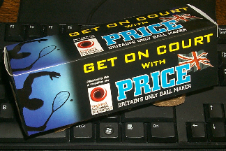 Racketball balls,MADE IN BRITAIN Tournament Official