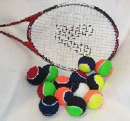 2 color tennis balls