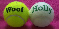  dog balls,personalised,made by J Price