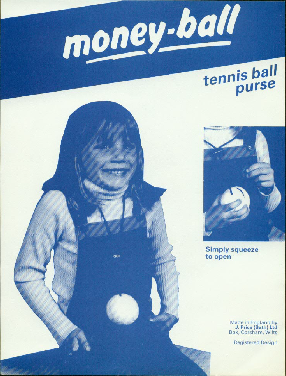 Purse-MONEY BALL--made for fashion houses-by- Price of Bath--and used on tennis -courts