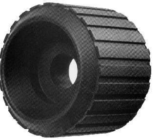 Rubber Ribbed 5" roller for boat trailer DMP5