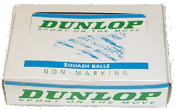 DUNLOP SQUASH BALLS,  made by Price of Bath