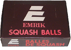 Emrik, squash balls, made by  Price of Bath City