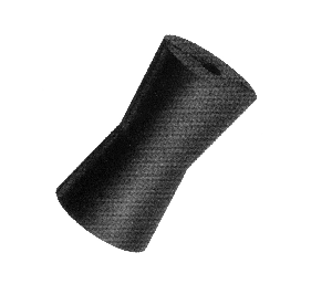 boat trailer rubber 3.5" V roller dmp2v