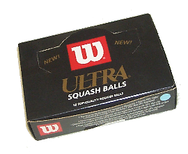 Wilson Ultra squash balls,made by J Price