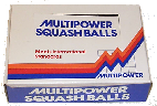 Multipower squash balls made by Price of Bath