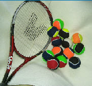 mixed tennis balls  of 2 colors