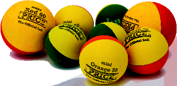 mini squash balls,made by J Price